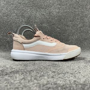 Vans Women's Pink and White Athletic Shoes